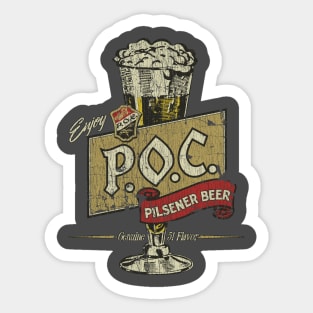 Pilsener Brewing Co. Pride of Cleveland P.O.C. Beer Sticker
